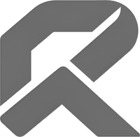 Минималистичный абстрактный логотип компании Промышленные Связи в серых тонах на белом фоне